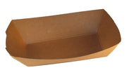 7153 Food Tray, #300, Kraft Plain (Pack of 500)