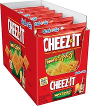 Cheez-It Baked Snack Cheese Crackers, Hot & Spicy, 18oz Trays (6 count)