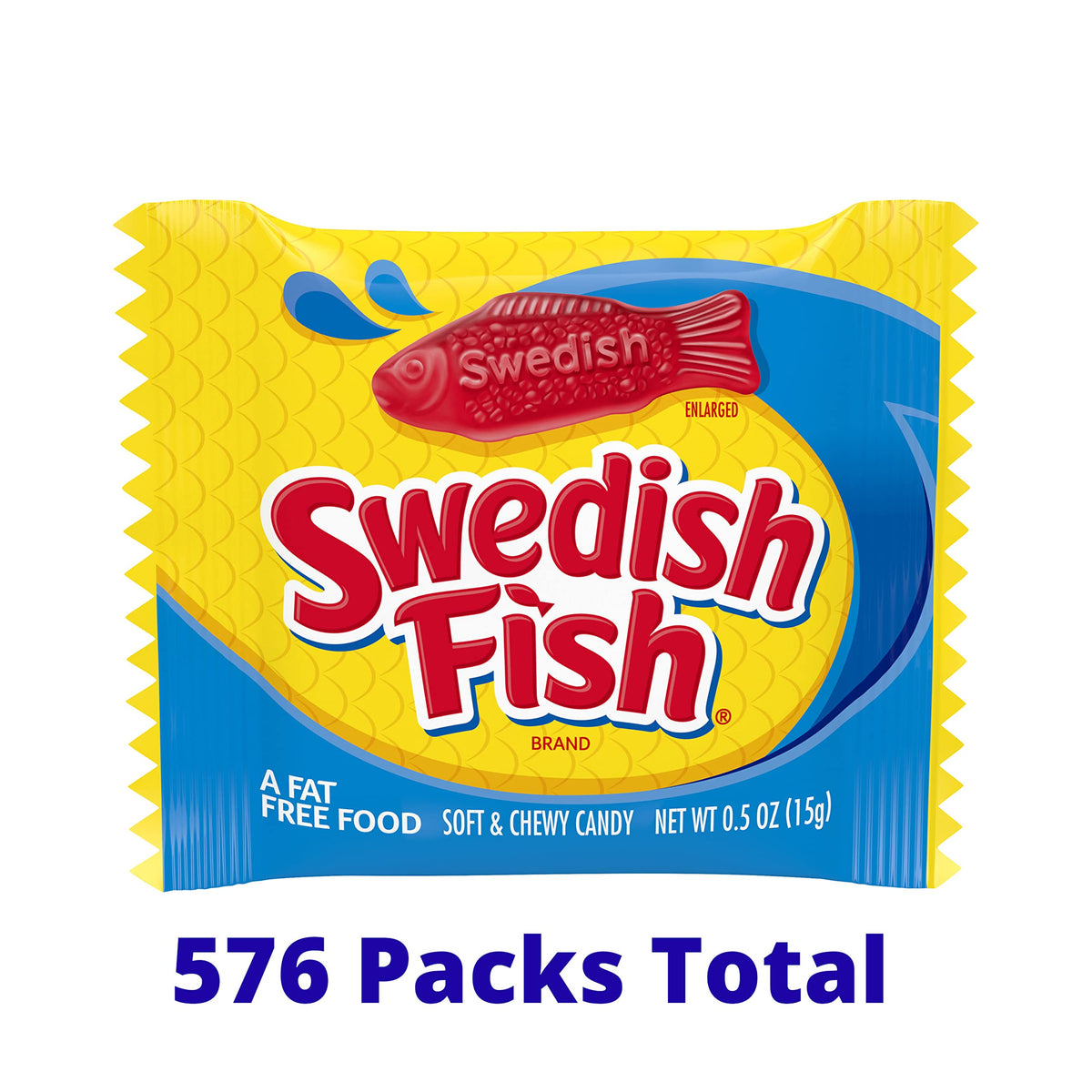 Mini Soft & Chewy Candy by Swedish Fish – 24 Count (Pack of 24), Red, Pack of 24