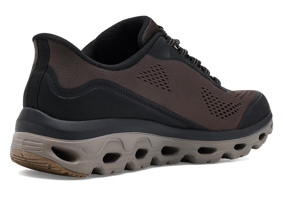 Men's Glide-Step Sole Hands Free Slip-in by Skechers – Mesh, Brown/Black, Model 237812W