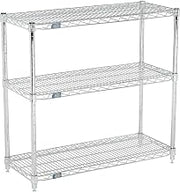 Global Industrial (3 Shelf Media Stand, Chrome, 54 x 14
