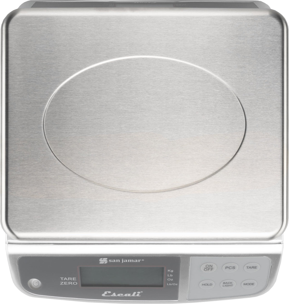 Escali Promzr M-Series Digital Scale with Display Hold for Kitchens and Restaurants by San Jamar – 33 lb Capacity, 33.0 pounds, Stainless Steel, Metal, Model SCDGM33
