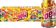 Mountain Dew Soda, Trolli Mango Pineapple Punch, 12 fl oz Cans, (12 Pk)