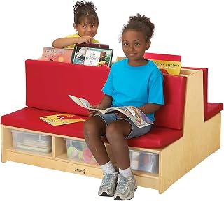 Jonti-Craft 37560JC Read-A-Round Couch, Red