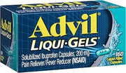 Advil Liqui-Gels, Ibuprofen 200mg, Pain Relief, 160 Capsules