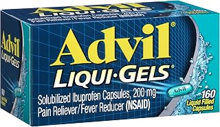 Advil Liqui-Gels, Ibuprofen 200mg, Pain Relief, 160 Capsules