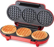 Betty Crocker Mini Multi-Waffle Maker, 1200W, BC-5886R, Red