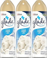 Glade Air Freshener 8 Oz Clean Lenin 3-Pack
