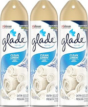 Glade Air Freshener 8 Oz Clean Lenin 3-Pack