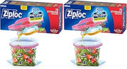 Ziploc Gallon Food Storage Bags, Stay Open Design with Stand-Up Bottom, Easy to Fill, 75 Count (Pack of 2)