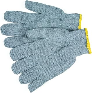 MCR Safety 9414KM Regular Weight Knit Wrist Loop In Gloves, Small, Gray