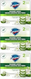 Safeguard Bar Soap Fresh Clean Scent with Aloe Extract, 3.2oz (2 Count) (Pack of 3)