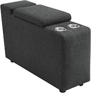 Coaster Collins Upholstered Modular Storage Console Dark Grey