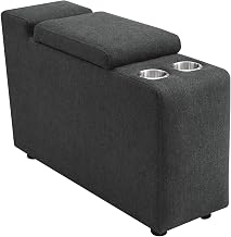 Coaster Collins Upholstered Modular Storage Console Dark Grey