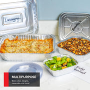 Stock Your Home Assorted 40 Pack w/ Lids / Red / With Lids Disposable Cookware