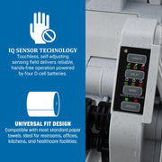 San Jamar Hybrid / Black / 16.5" x 13" x 9.25" Commercial Paper Hand Towel Dispensers
