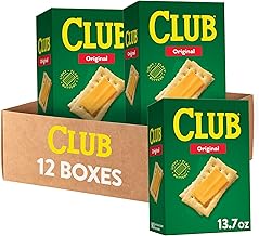 Club Crackers, Lunch Snacks, Snack Crackers, Original (12 Boxes)