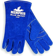 MCR Safety 4600 Blue Beast Leather Welder Gloves, X-Large, 1-Pair