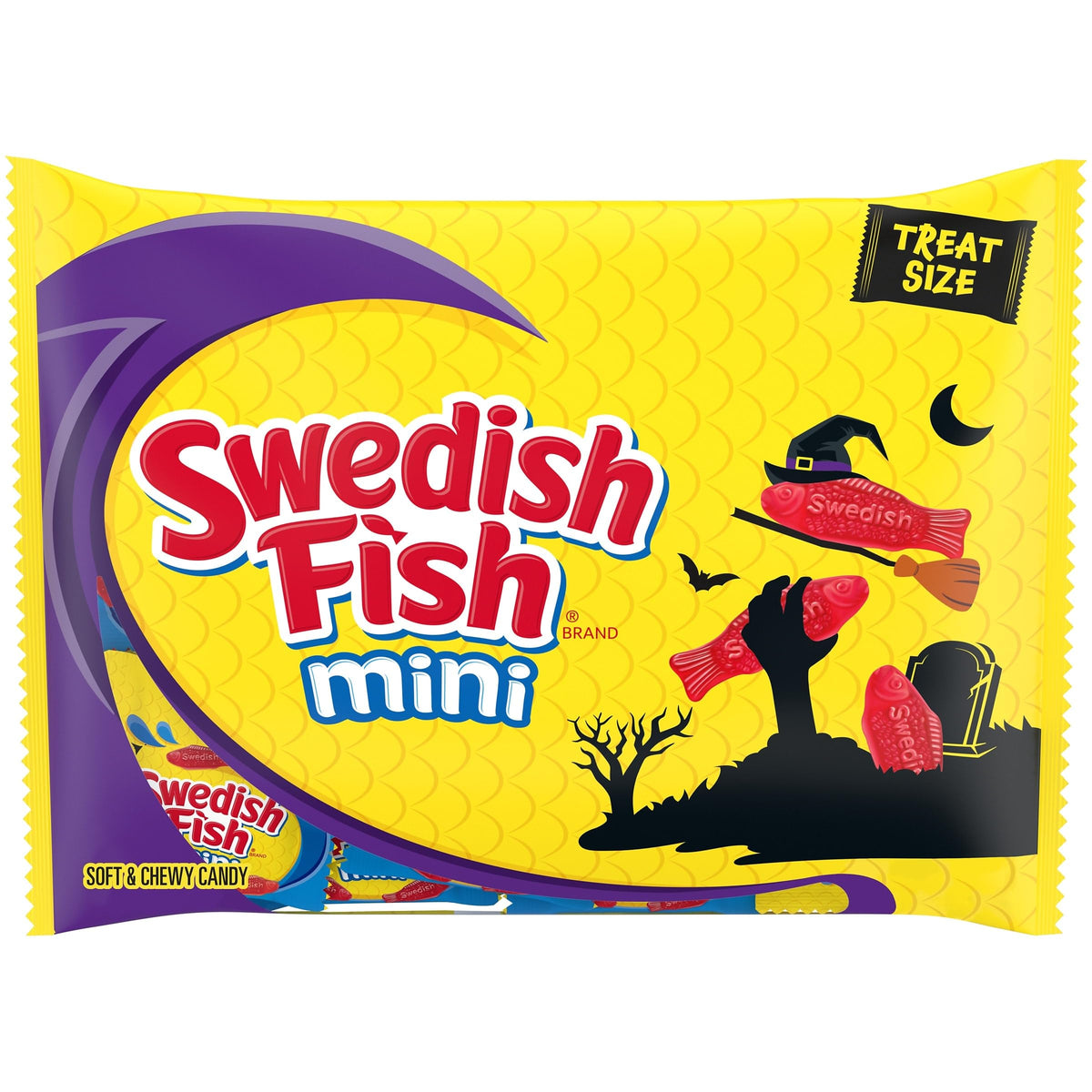 Mini Soft & Chewy Gummy Halloween Candy by Swedish Fish – 9.7 Ounce (Pack of 1)