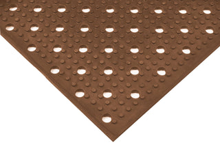 T23 Standard Rubber Multi-Mat II Safety/Anti-Fatigue Mat by Notrax – 96" x 36" (Rectangular), Rubber, Brown, Model T23S0038BR