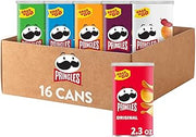 Pringles Potato Crisps Chips, Lunch Snacks, Variety Pack (16 Cans)