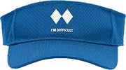 I'm Difficult Double Black Diamond Ski Snowboard Sport Sun Visor
