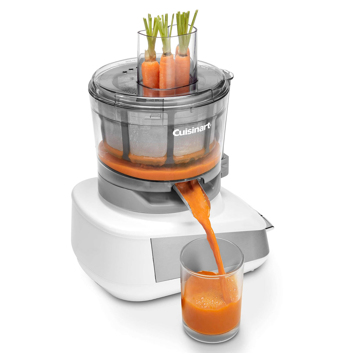 13-Cup Multifunctional Food Processor White & Core Elements™ Juicing Center for FP-110 & FP-130 Series Food Processors by Cuisinart – 13-Cup, Plastic (BPA-free), White