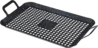 Coleman Cookout Non-Stick Grill Topper, 17 x 10-Inch Perforated Grilling Pan with Handles for Vegetables, Fish and Potatoes, Outdoor Grill Accessory
