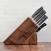 Wusthof 16 Piece Knife Set with Walnut Block by Wüsthof – 16 Piece, Stainless,Stainless Steel,Steel, 16 Piece (Walnut), Pack of 16, Model Classic Ikon