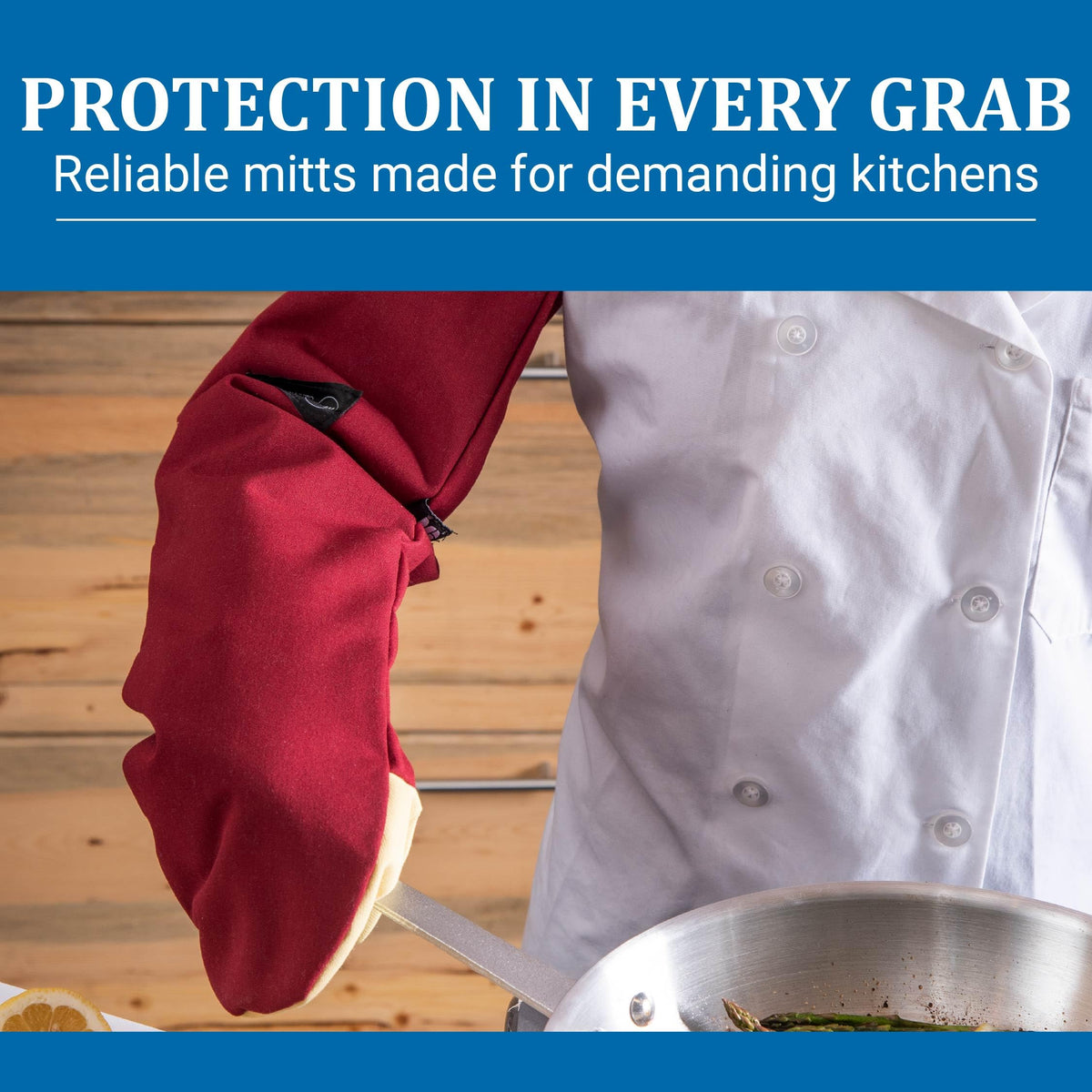 San Jamar 24" / Puppet / Red Oven Mitts