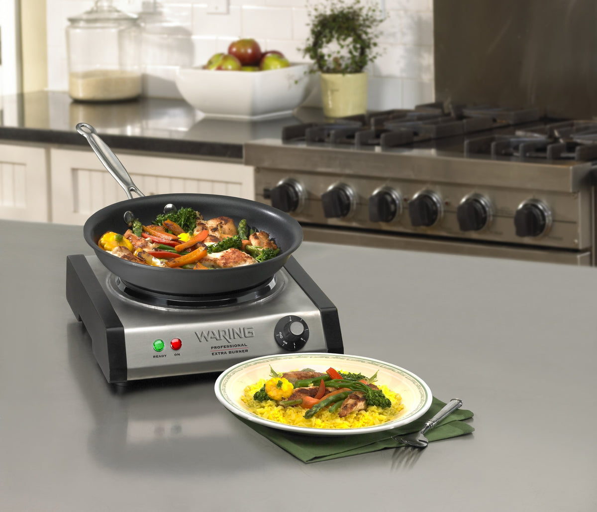 Waring Waring Single Burner / Single / Black/Stainless Countertop Burners
