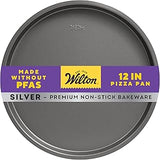 Wilton Silver Non-Stick Pizza Pan, Stainless Steel, 12 in. (Pack of 6)