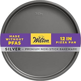 Wilton Silver Non-Stick Pizza Pan, Stainless Steel, 12 in. (Pack of 6)
