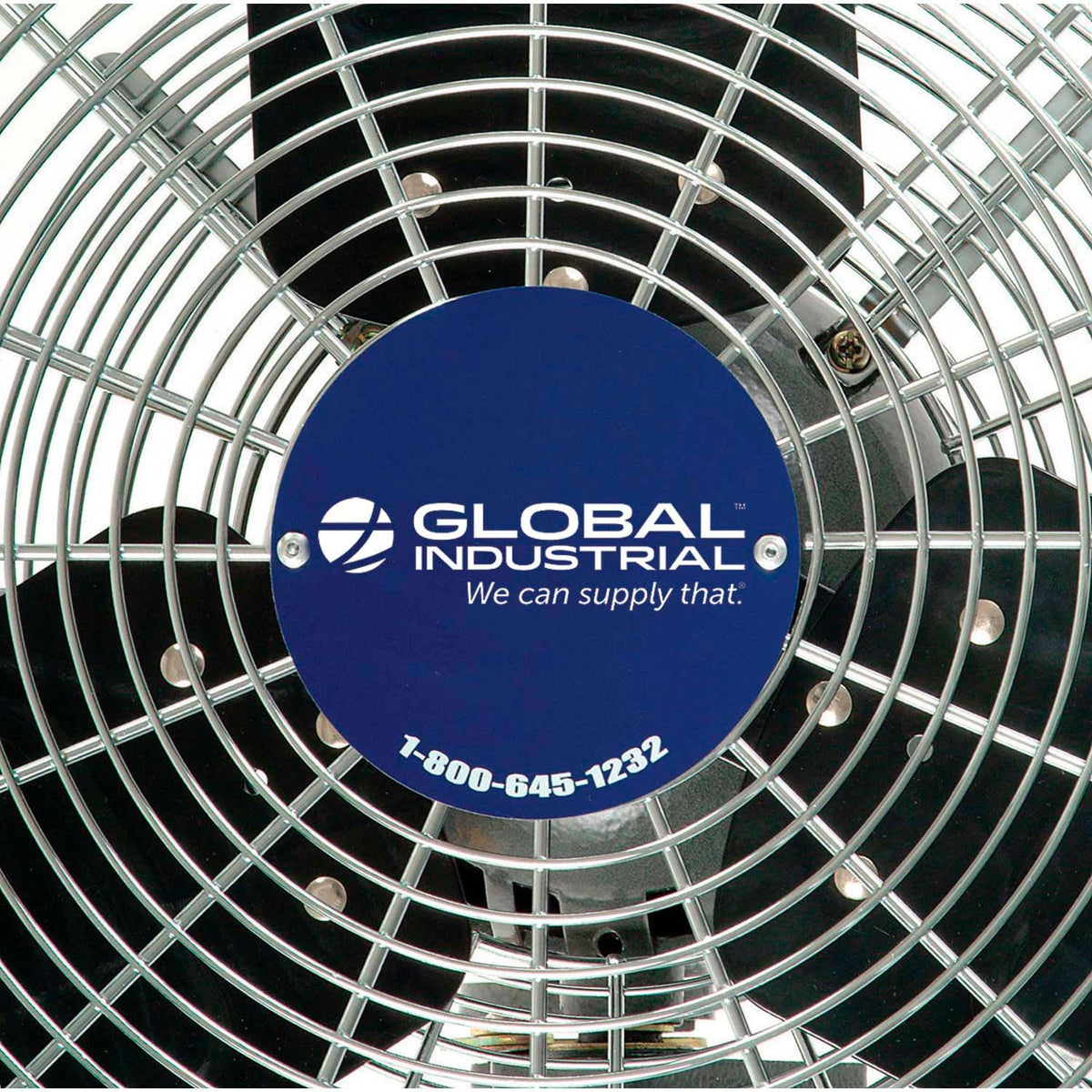 30" Diameter Commercial Wall Mount Fan by Global Industrial – 42"L x 33"W x 7"H, Alloy Steel, Black, Model MI0816R