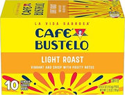 Cafe Bustelo Café Bustelo Light Roast, Single Serve Coffee Pods, 10 Count (Pack of 1)
