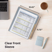 Project Organizer by SMEAD – Letter, Polypropylene (PP), Brights W/ Clear Cover, 24 Pocket, Model 89213