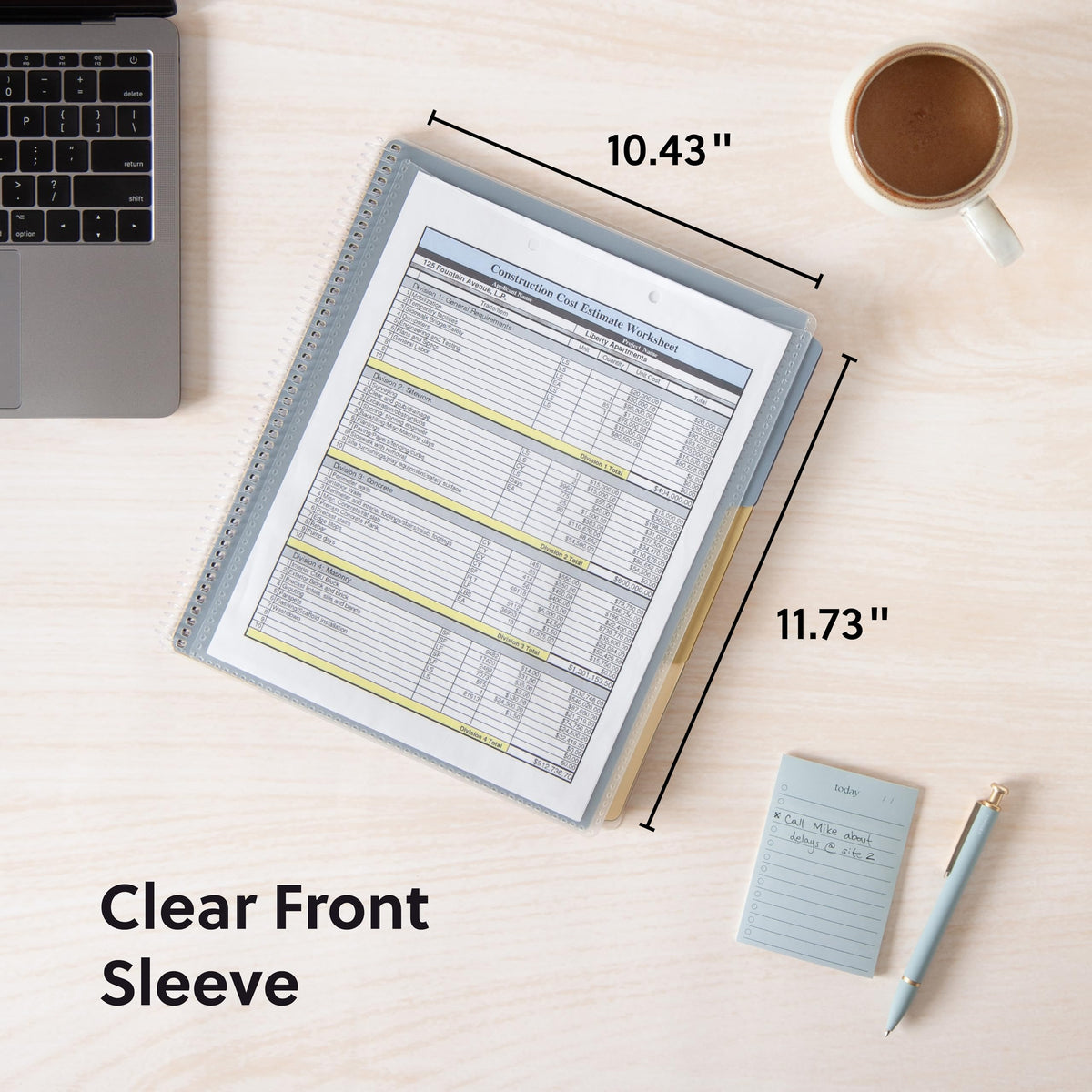 Project Organizer by SMEAD – Letter, Polypropylene (PP), Brights W/ Clear Cover, 24 Pocket, Model 89213