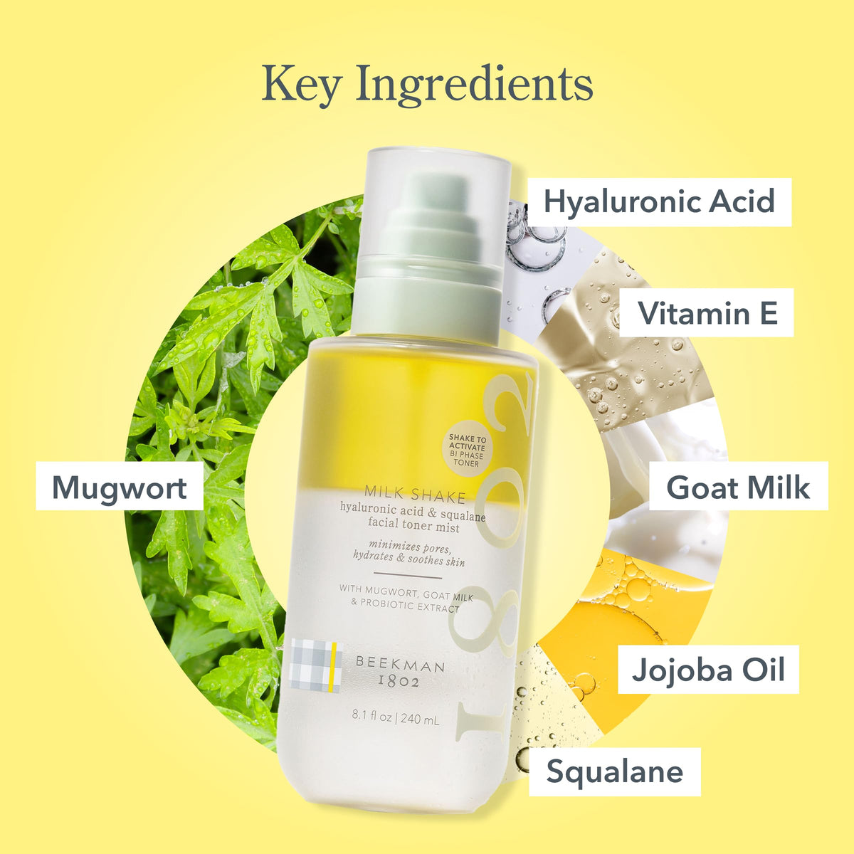 Milk Shake Hydrating Toner & Face Mist (8.1 fl oz) + Oh! Mega Milky Oil Facial Oil (1 fl oz) by Beekman 1802 – Pack of 2