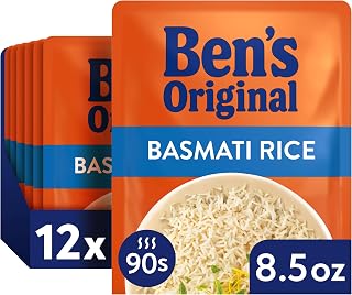 BEN'S ORIGINAL Ready Rice Basmati Rice, Easy Side Dish, 8.5 oz Pouch (Pack of 12)