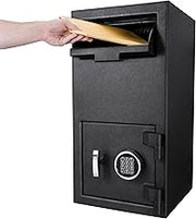 BARSKA AX12590 Standard Keypad Security Depository Drop Safe 1.72 Cubic Ft, Black, One Size