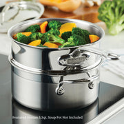 Provisions, 3-Quart Stainless Steel Steamer Insert by Hestan – Steamer Insert, 3 quarts, Stainless Steel, Model 71047