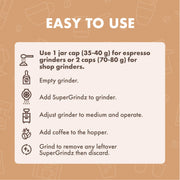 SuperGrindz Grinder Cleaning Tablets by Urnex – 330 Count (Pack of 1), 11.6 ounces, Bamboo, white, Model 17-A01-UX330