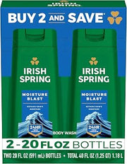 Irish Spring Moisture Blast Body Wash for Men, 20 Fl Oz (Pack of 2)