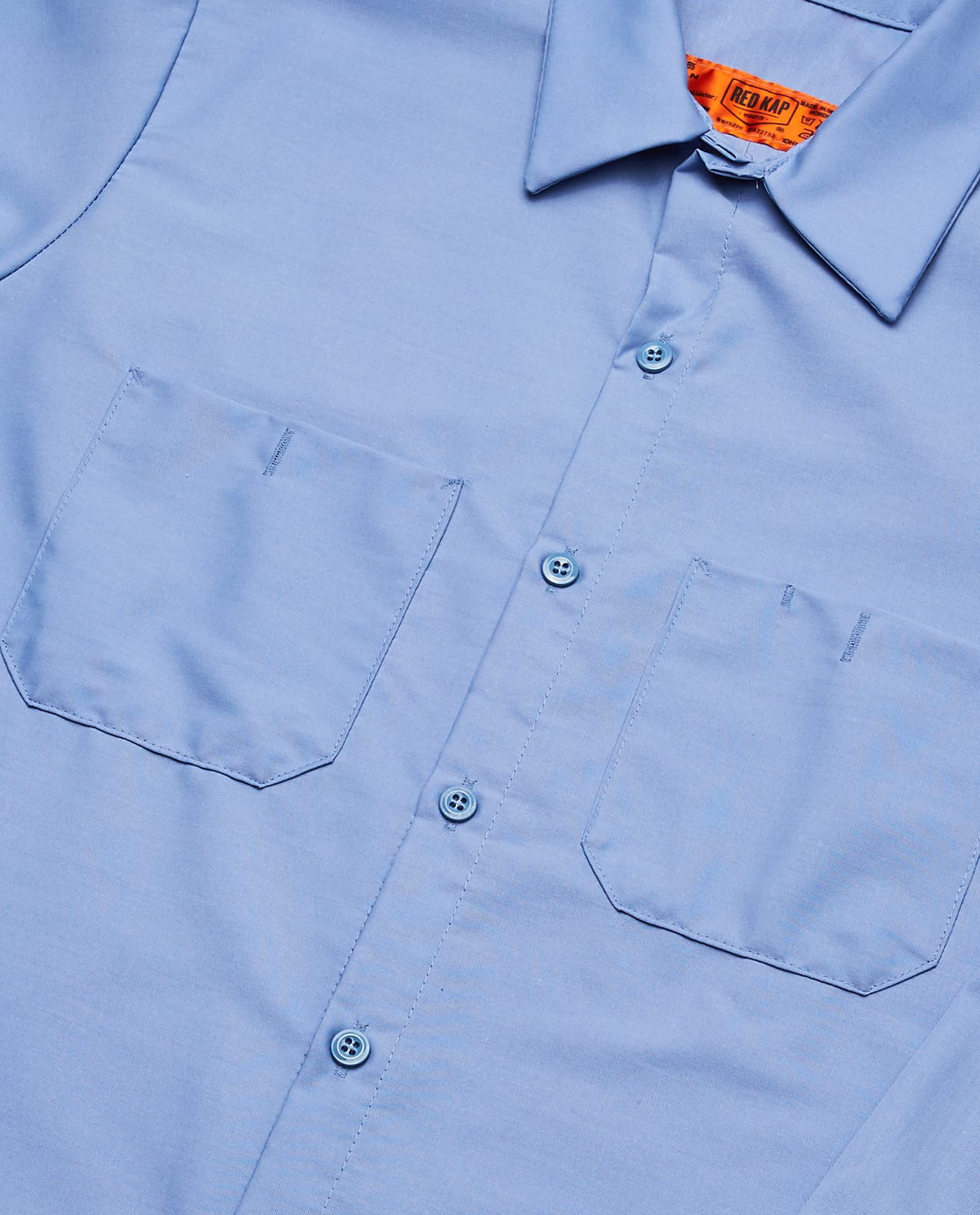 Long Sleeve Industrial Solid Work Shirt Light Blue 2X-Large - 5 Pack by Red Kap – Polyester, Light Blue, Pack of 5, Model SP14