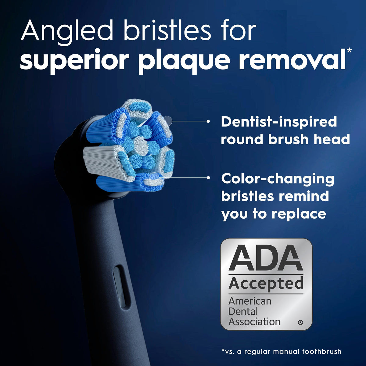 Oral-B Black / 1 Count (Pack of 5) / 5 Toothbrush Replacement Heads