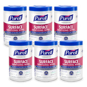Purell Foodservice Surface Sanitizing Wipes Canister, 6pk x 110ct - 9341-06