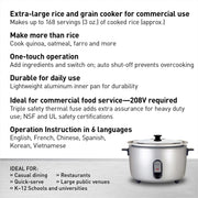 Panasonic 40 Cup / 208V / Cooker Commercial Rice Cookers