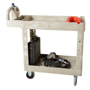 Rubbermaid Commercial Products Beige / Small / 2-Shelf Utility Carts