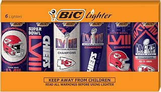 BIC Special Edition Champions Series Maxi Pocket Lighters, Assorted, 6-Pack