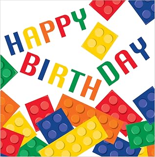 Creative Converting 16-Count 3-Ply Lunch Napkins with Happy Birthday